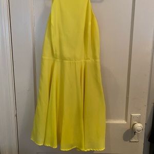 Yellow skater dress